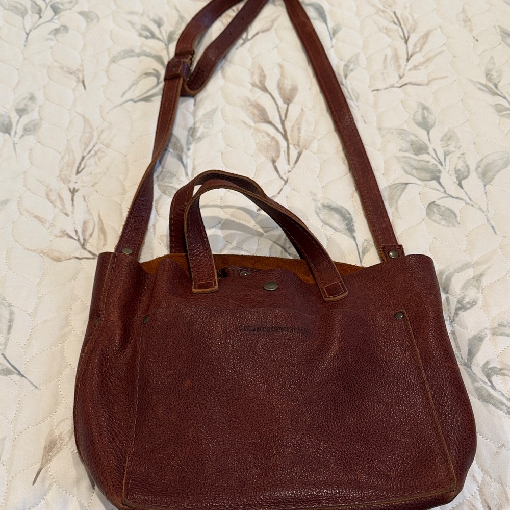 Portland Leather Crossbody Bag in Deep Brown